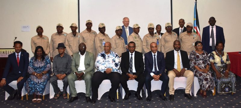 Farewell ceremony for the outgoing chairperson and international observers in Juba